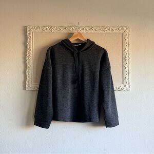 Mango Charcoal Gray Hoodie Sweater